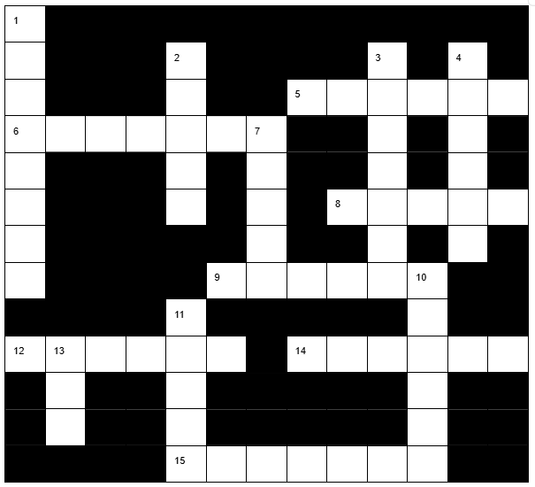 crossword puzzle for Problem 5